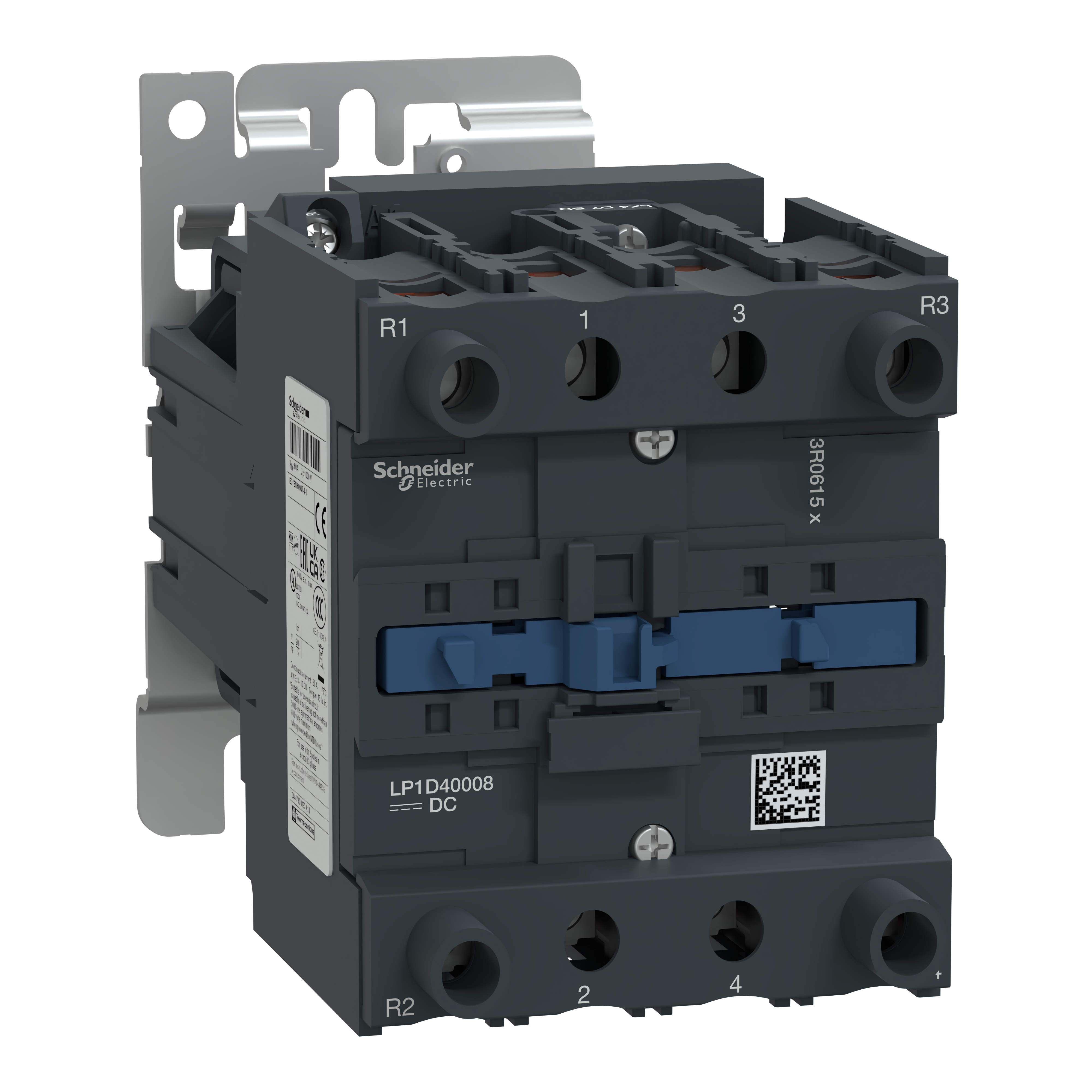SCHNEIDER ELECTRIC - Contattore TeSys LP1-D -4 poli (2NO + 2NC) - AC1 440V 60 A - 48 V CC