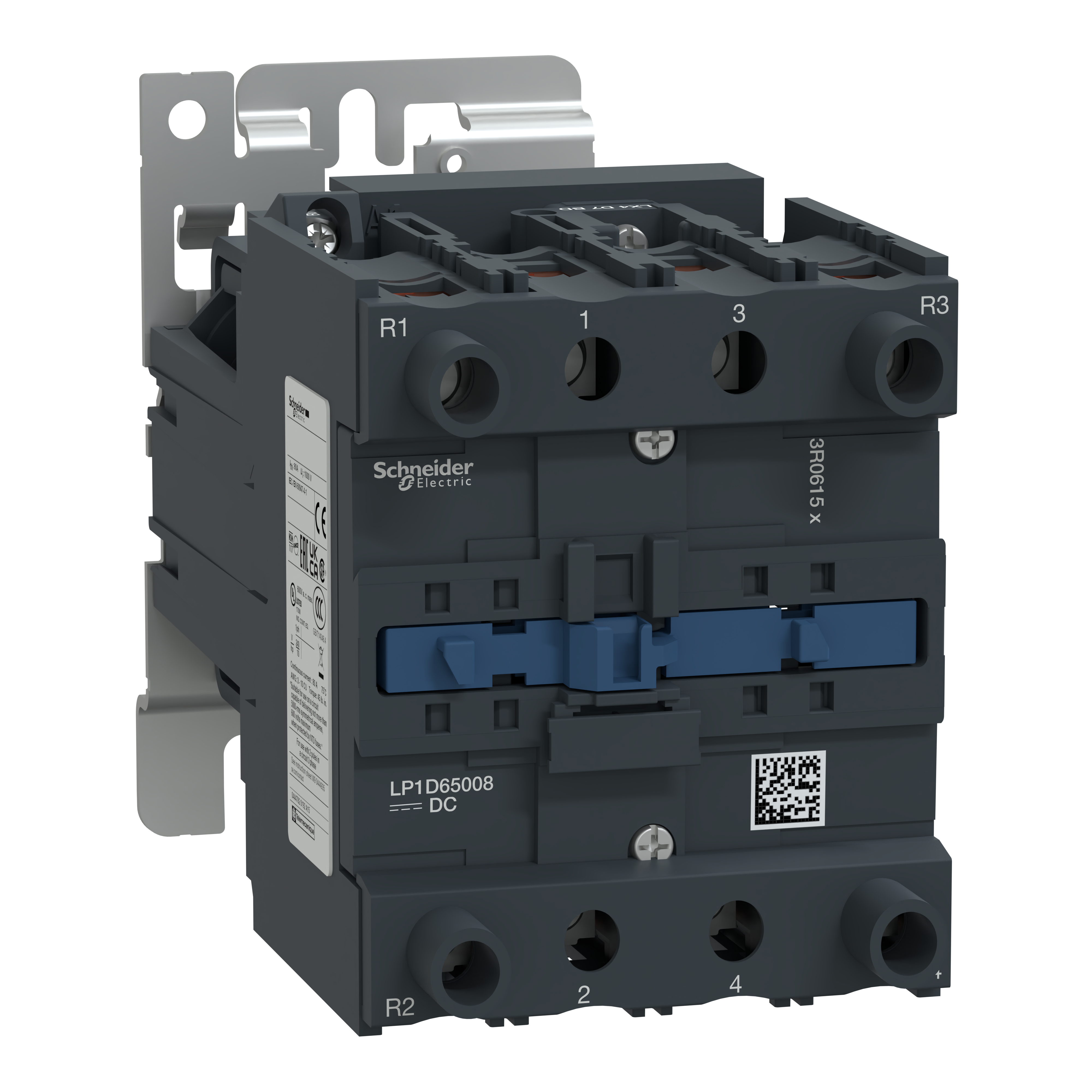 SCHNEIDER ELECTRIC - Contattore TeSys LP1-D - 4 poli (2NO + 2NC) - AC1 440V 80 A - 24 V CC