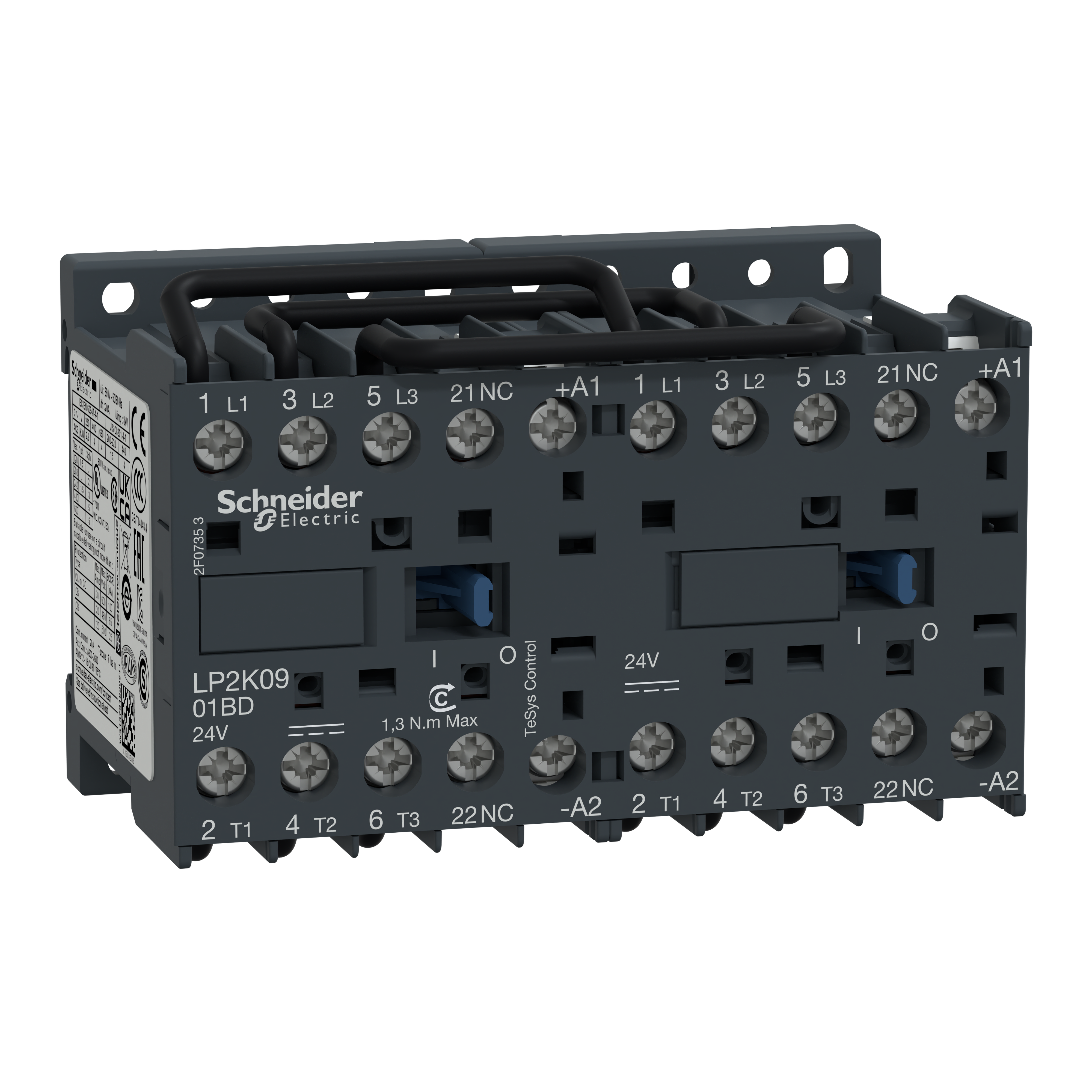 SCHNEIDER ELECTRIC - Teleinvertitore TeSys LP2K - 3 poli - AC3 440V 9 A - 48 V CC