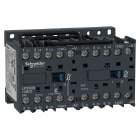 SCHNEIDER ELECTRIC - reversing Contactor, TeSys K, 3P, AC-3/AC-3e,440V 9A, 1NO, 24V DC coil,with integral suppression device