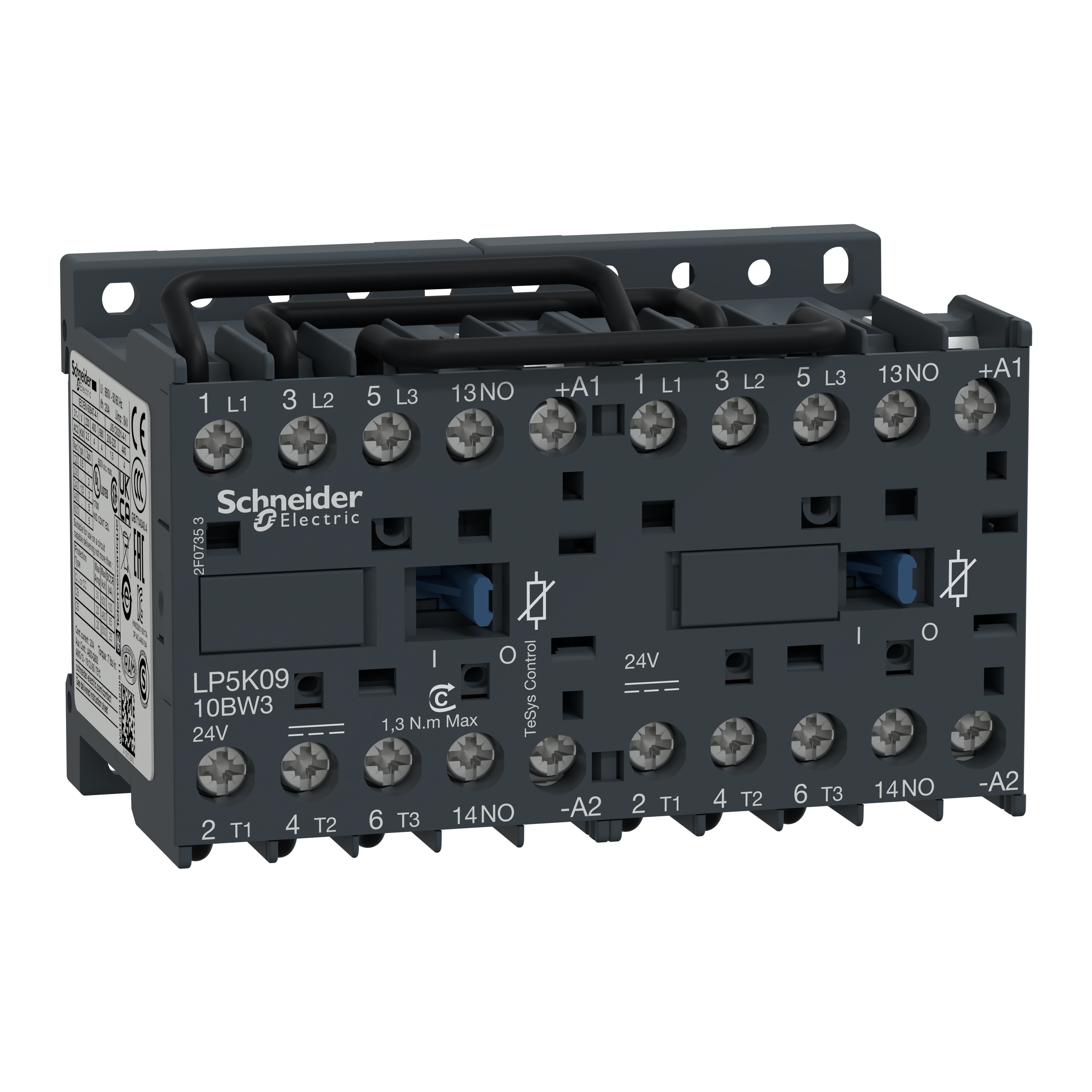 SCHNEIDER ELECTRIC - Teleinvertitore TeSys LP5K - 3 poli - AC3 440V 9 A - 24 V CA