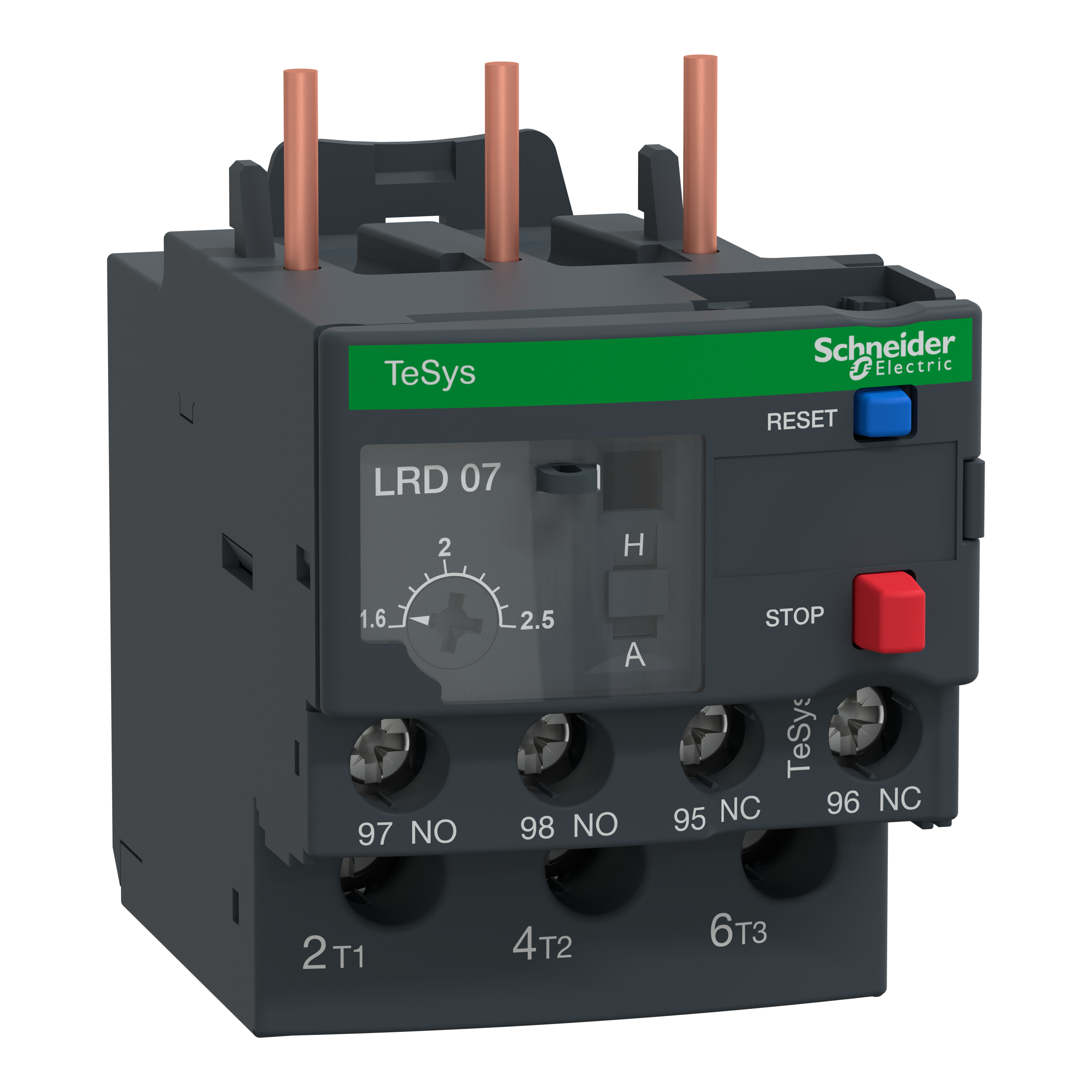 SCHNEIDER ELECTRIC - Relè sovraccarico termico per motore - 1,6…2,5 A - Classe 10A
