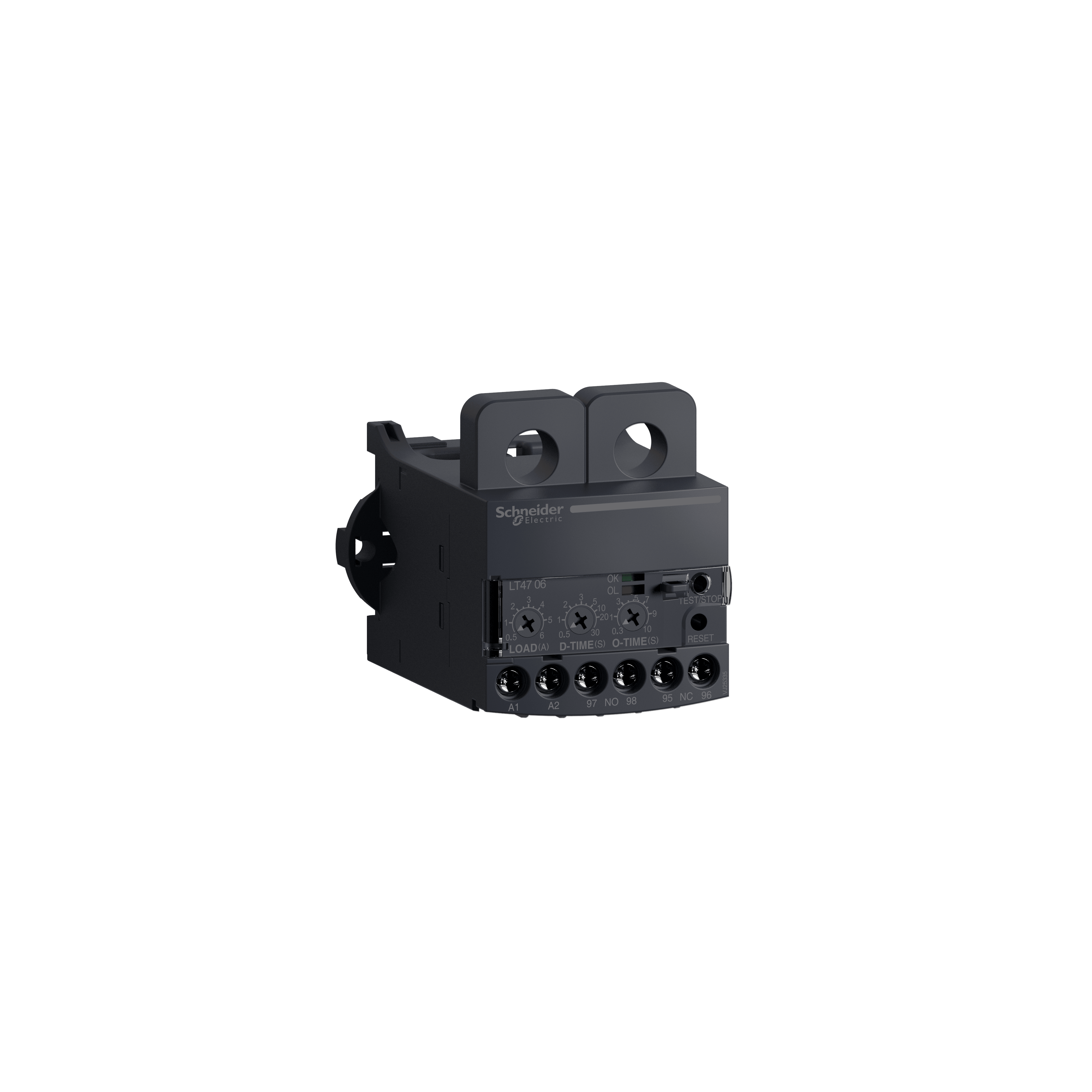 SCHNEIDER ELECTRIC - Electronic over current relays, TeSys LT47, manual, 0.5 to 6A, 100 to 120VAC