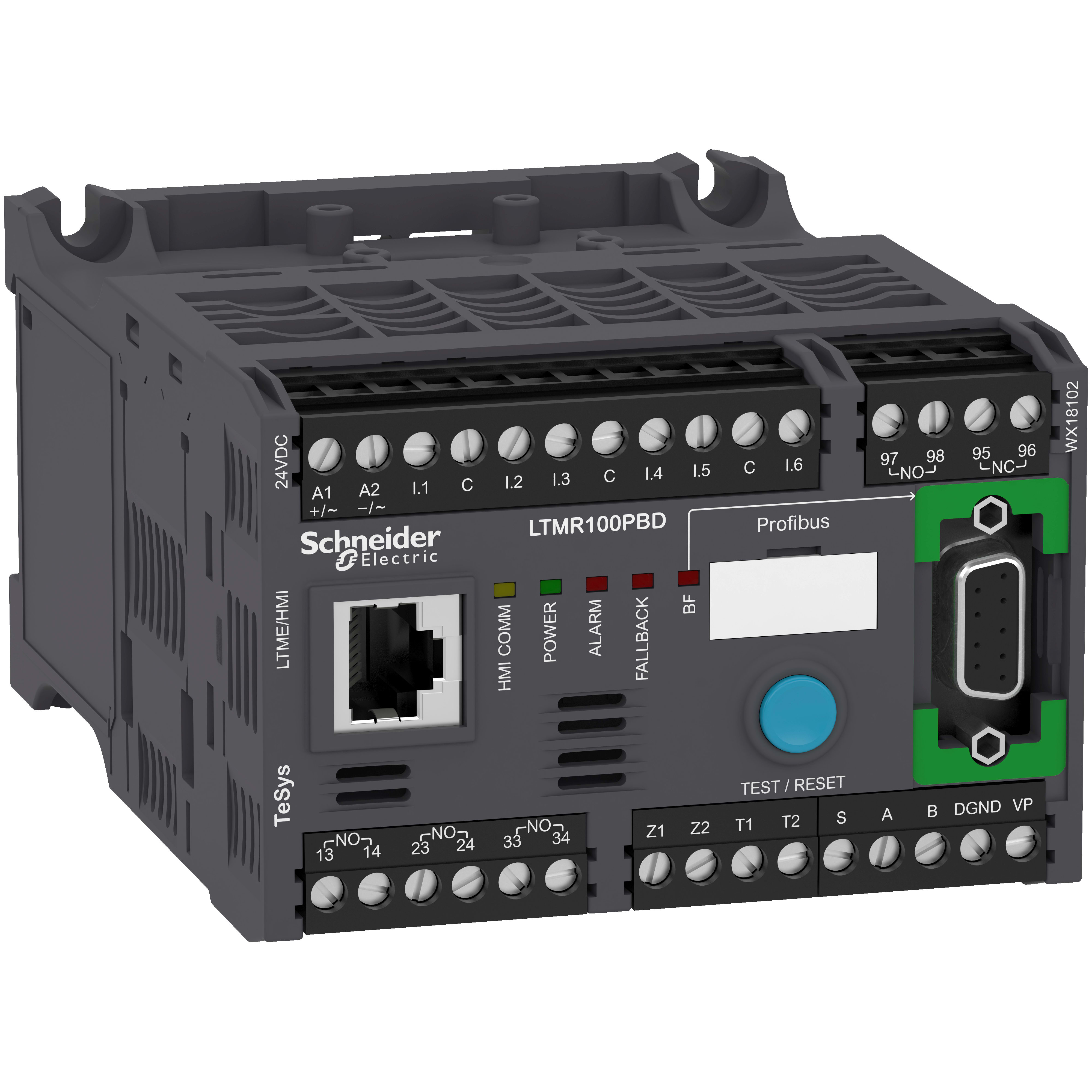 SCHNEIDER ELECTRIC - Controllore per motori LTMR TeSys T - 24 Vcc 100 A per Profibus DP