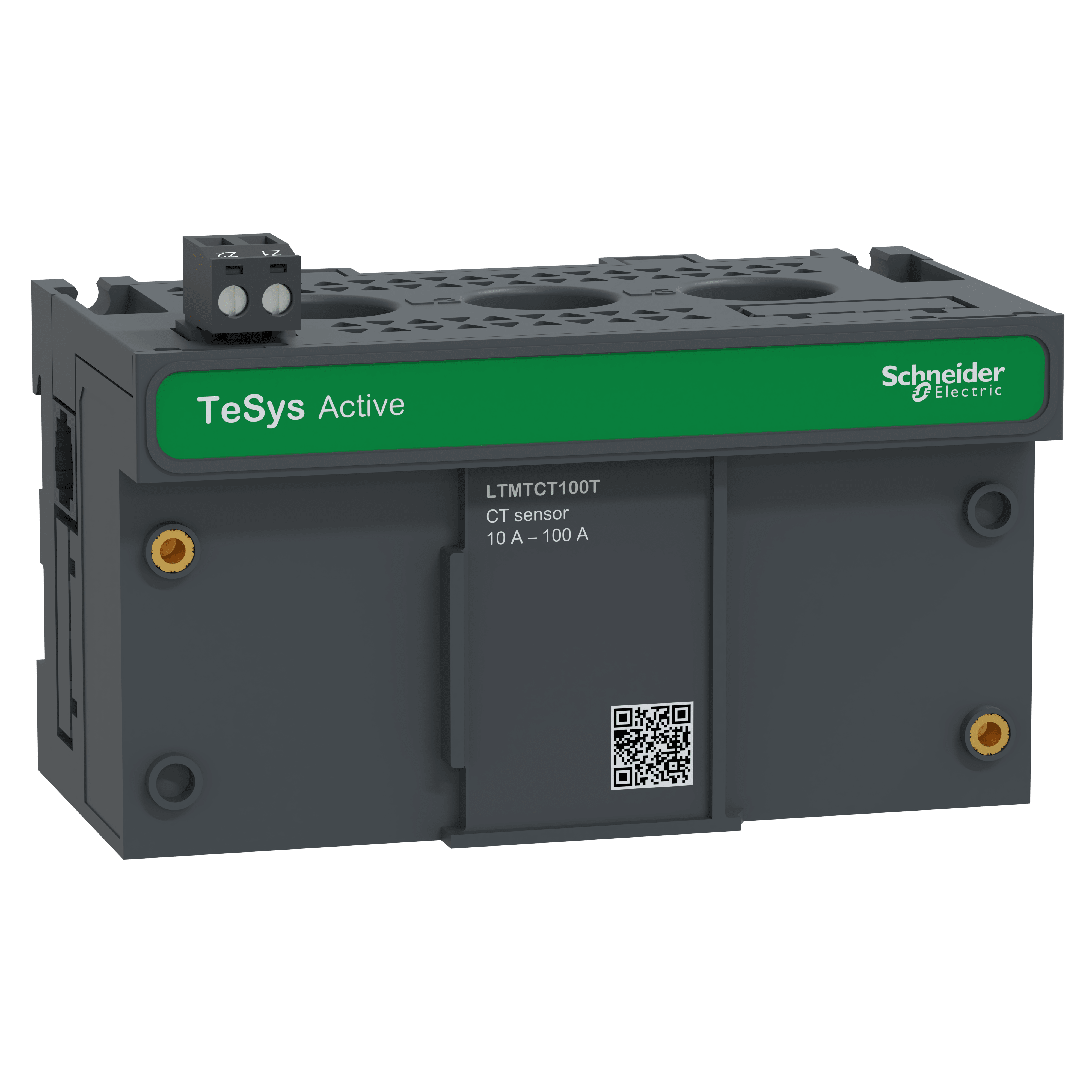 SCHNEIDER ELECTRIC - Modulo sensore, TeSys Tera, CT, CT orizzontale da 10 a 100 A, largo 110 mm, ingresso integrato per CT guasto a terra, gestione motore