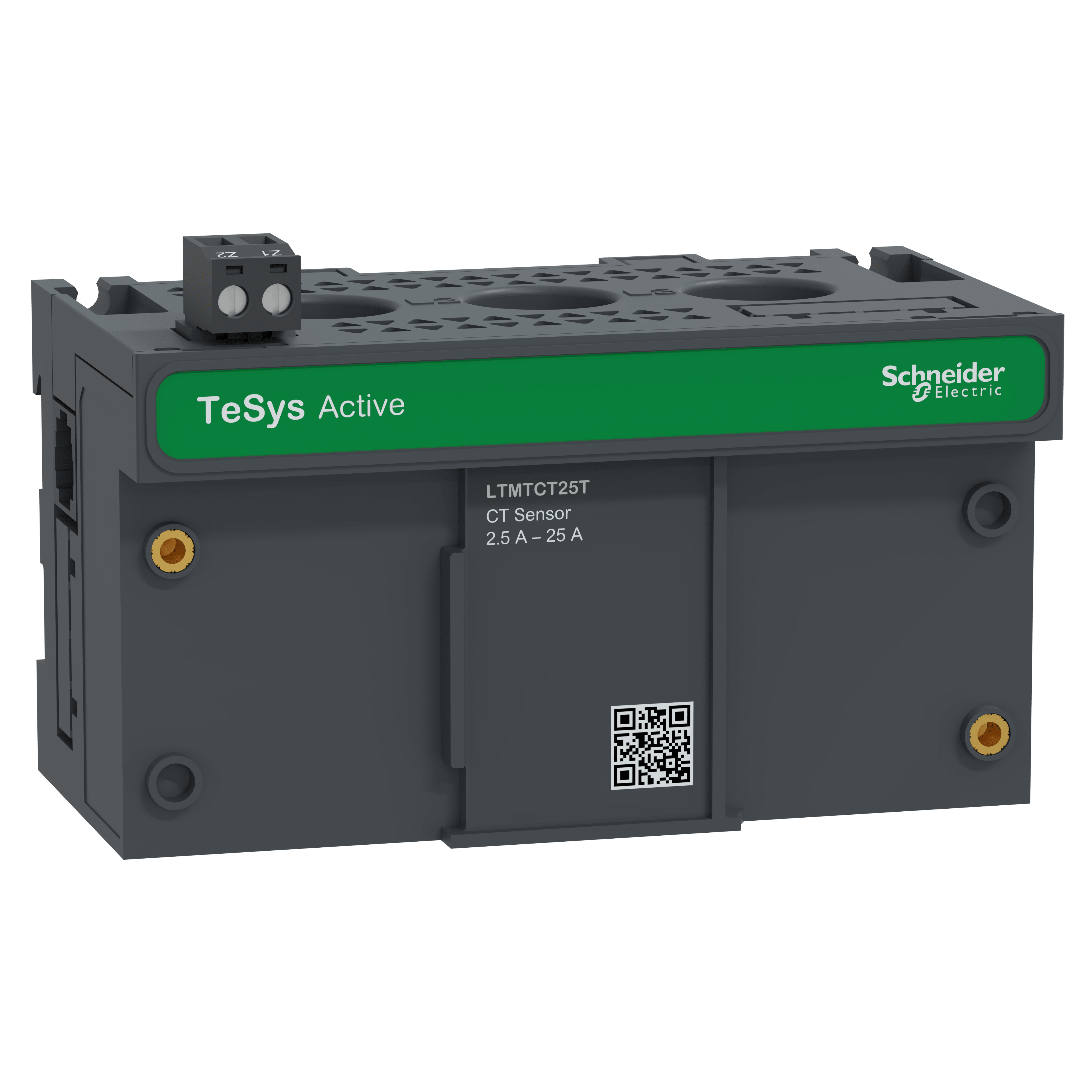 SCHNEIDER ELECTRIC - Modulo sensore, TeSys Tera, CT orizzontale da 2,5 a 25 A, largo 110 mm, ingresso integrato per CT guasto a terra, gestione motore
