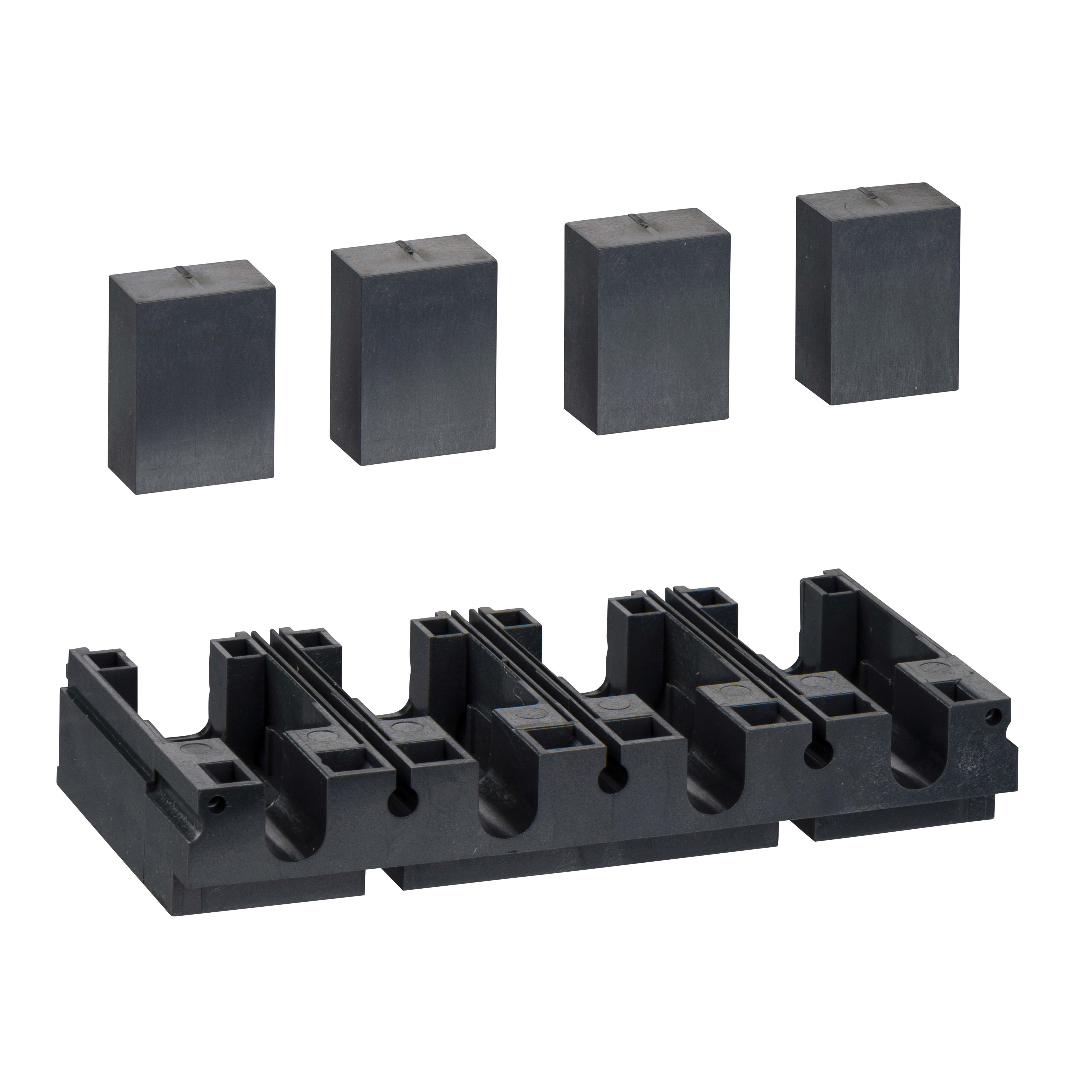 SCHNEIDER ELECTRIC - Adattatore per base plug-in - 4 poli - Per NSX100..250