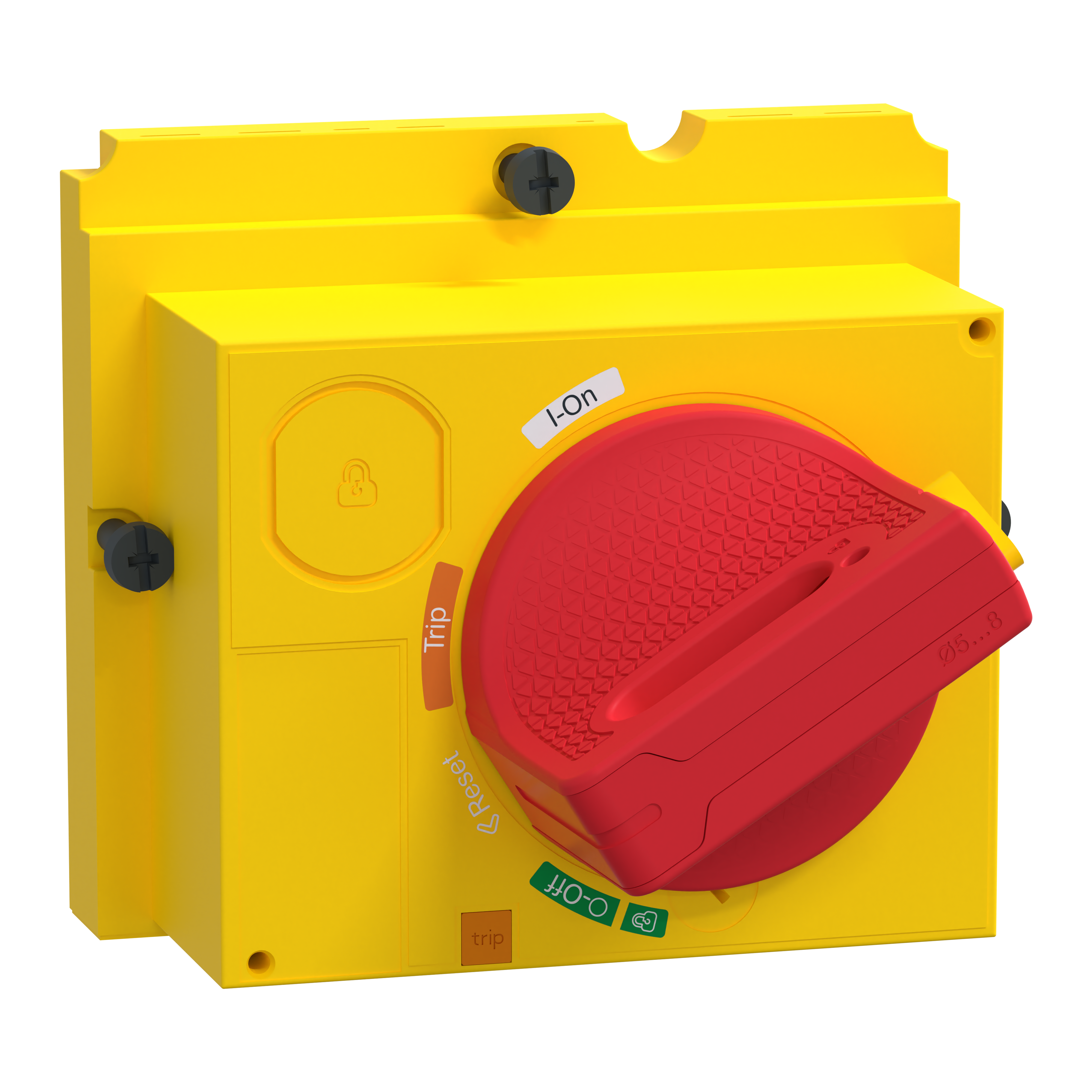 SCHNEIDER ELECTRIC - Manovra rotativa diretta, ComPacT NSX100/160/250, manovra rossa su fronte giallo, IP40