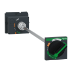 SCHNEIDER ELECTRIC - Manovra rotativa rinviata, ComPacT NSX100/160/250 retraibile, manovra nera, lunghezza albero telescopico da 248mm a 600 mm, IP55