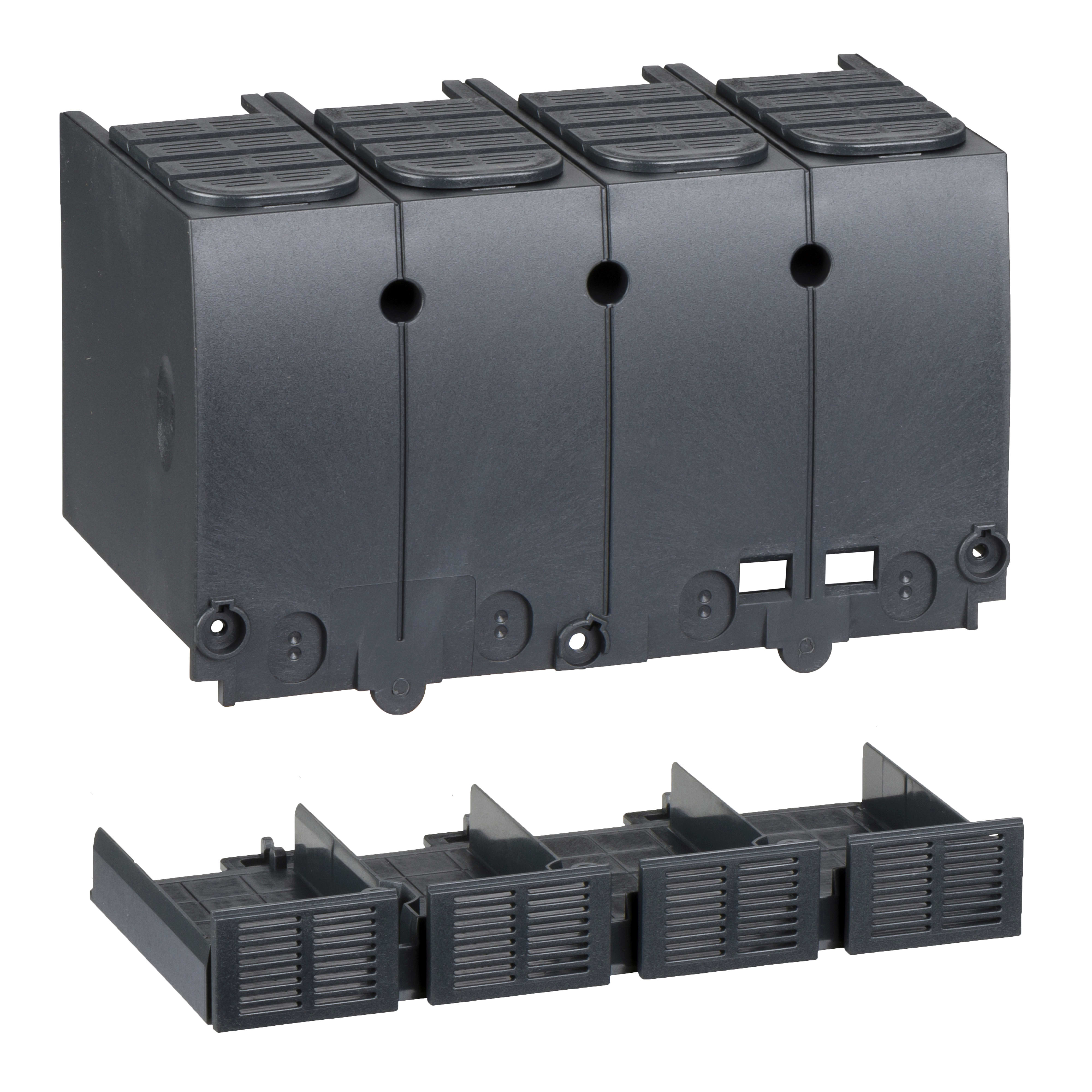 SCHNEIDER ELECTRIC - 1 coprimorsetto - 4 poli - collegamento CC - poli/serie - INS250