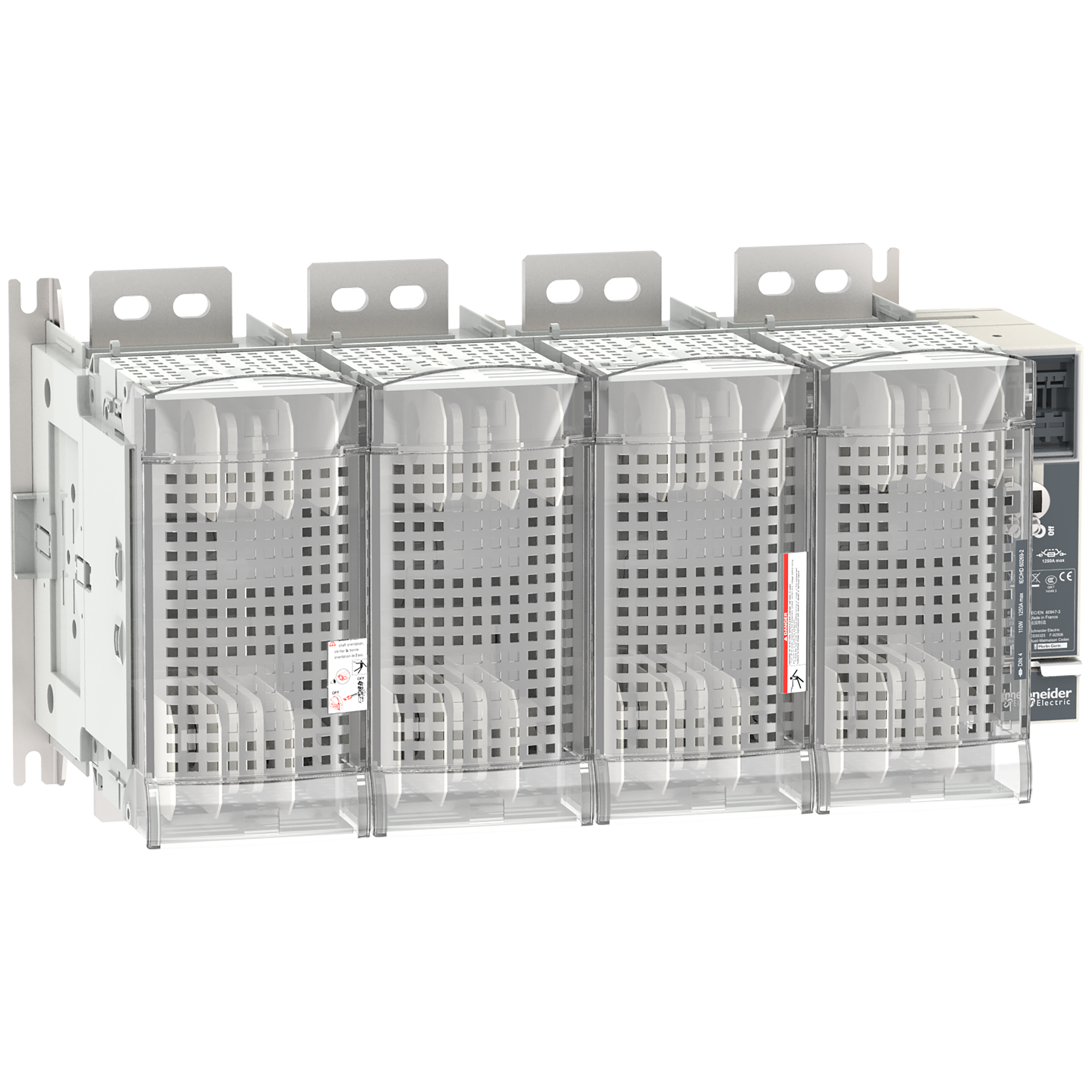 SCHNEIDER ELECTRIC - Interruttore-sezionatore con fusibili, FuPact, FuPactGS DIN1250/4, 4 poli