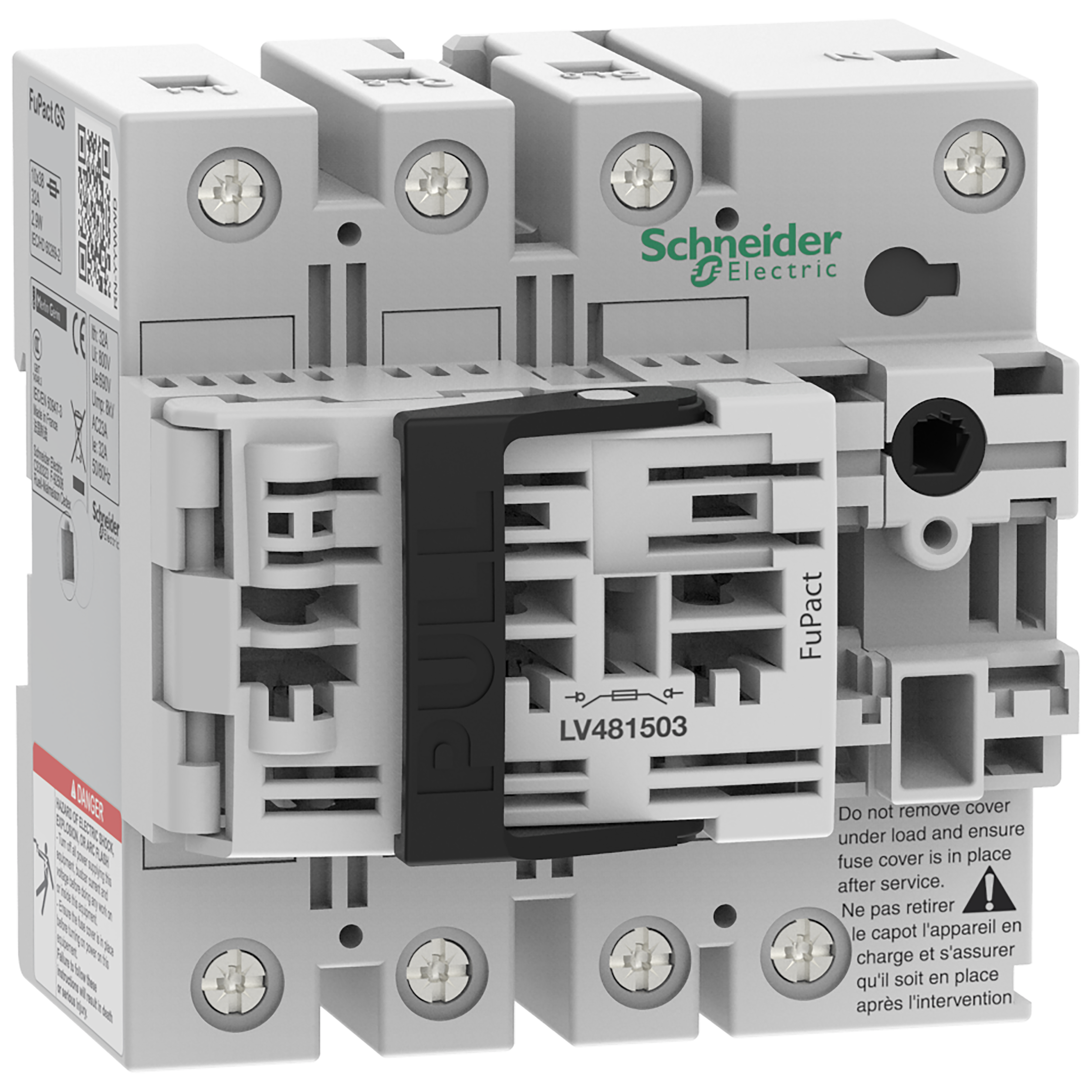 SCHNEIDER ELECTRIC - Interruttore-sezionatore con fusibili, FuPact, FuPactGS NFC32, 3 poli