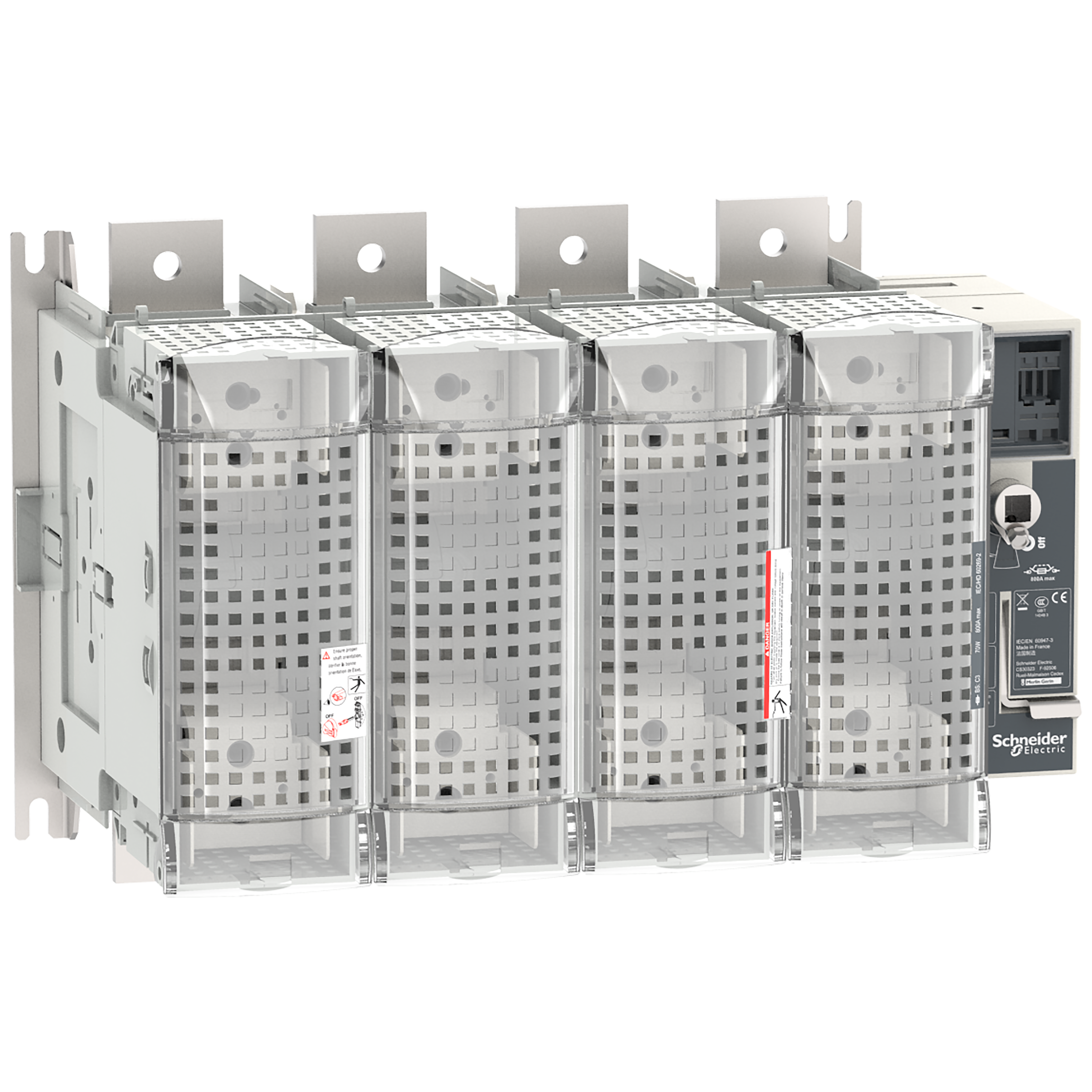 SCHNEIDER ELECTRIC - Interruttore-sezionatore con fusibili, FuPact, FuPactGS BS800, 4 poli