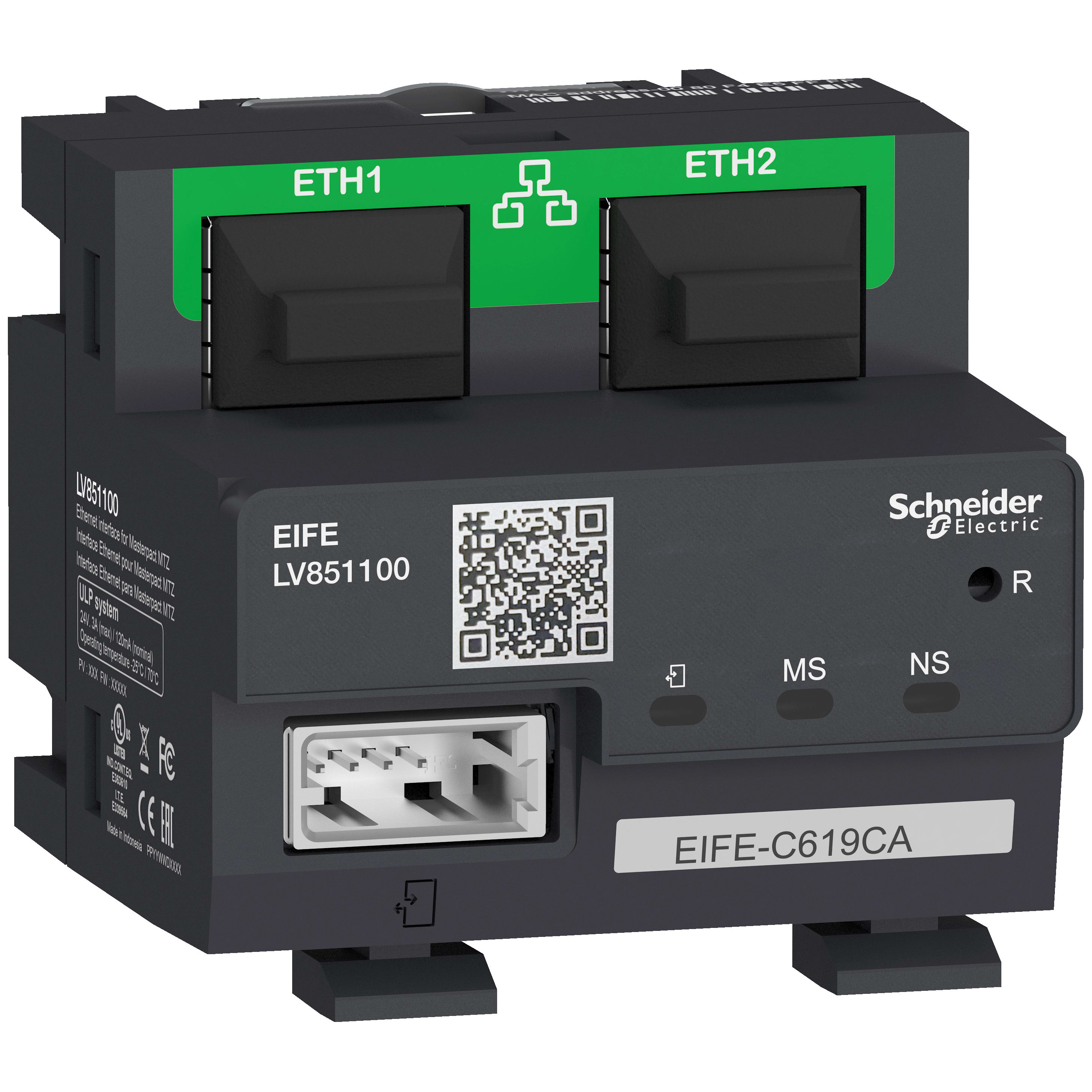 SCHNEIDER ELECTRIC - EIFE Ethernet module full kit - for MTZ1 drawout - spare part