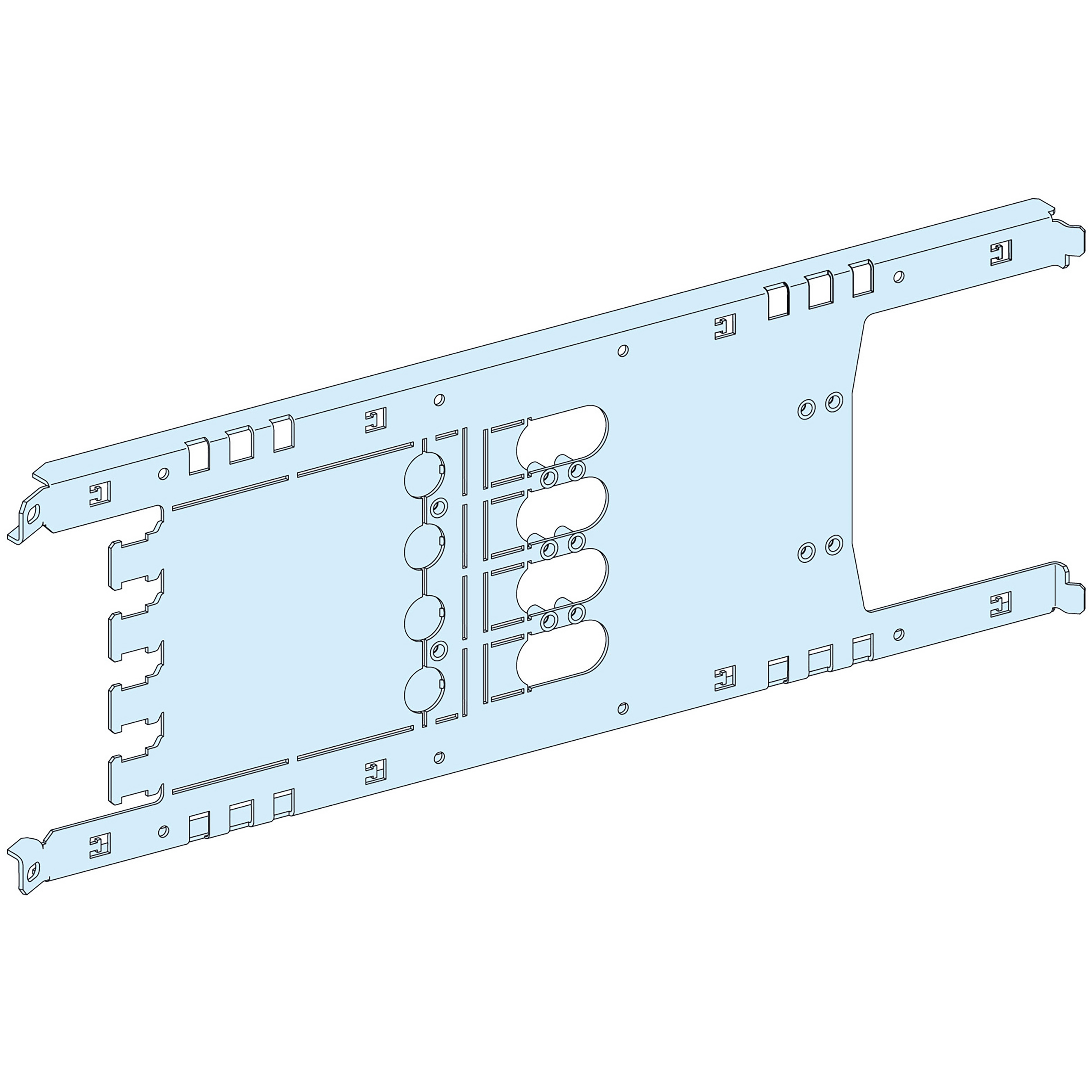 SCHNEIDER ELECTRIC - Piastra di fondo NS250 H fis-rim-est 4P