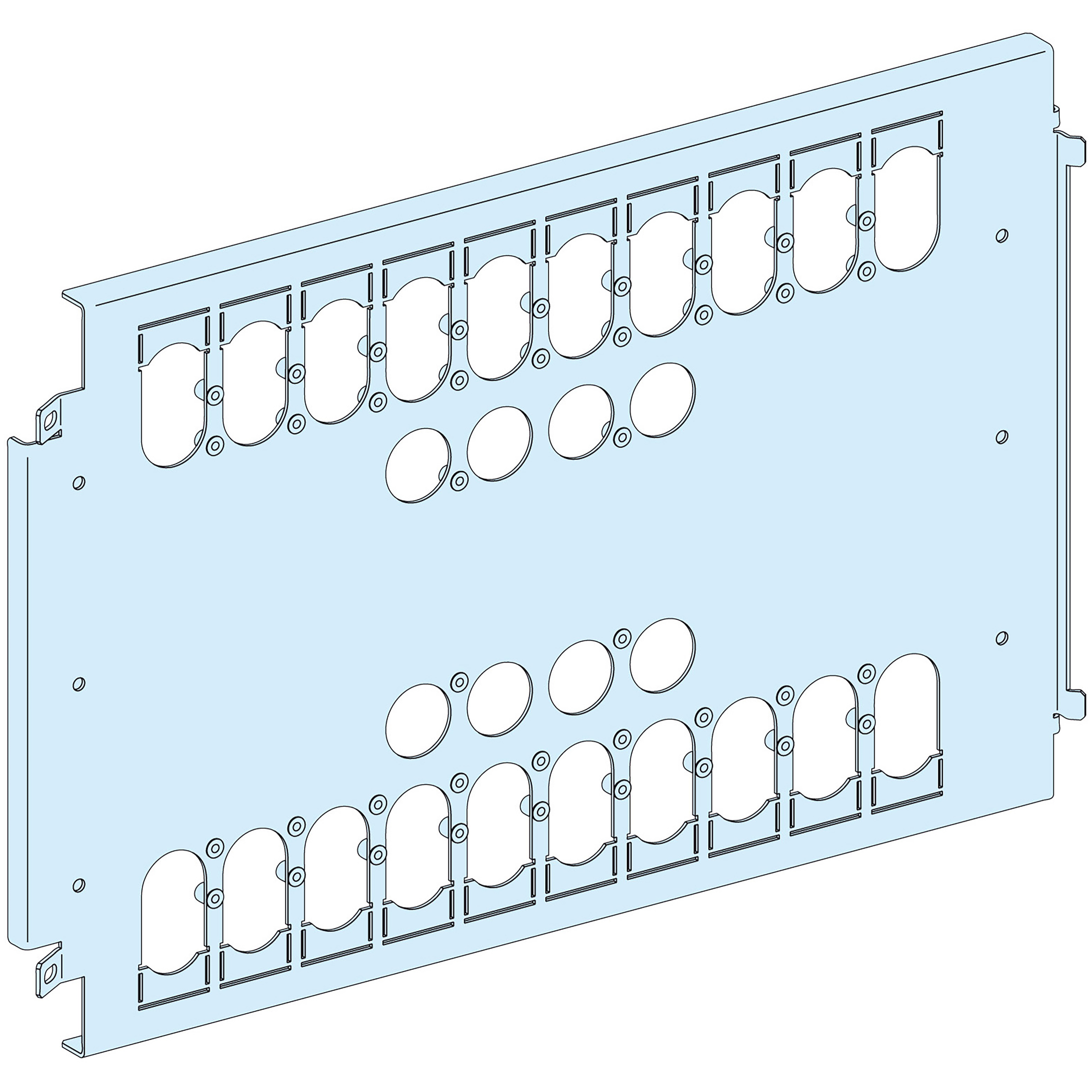 SCHNEIDER ELECTRIC - Piastra di fondo 3-4 NS250 V fis rot-tel