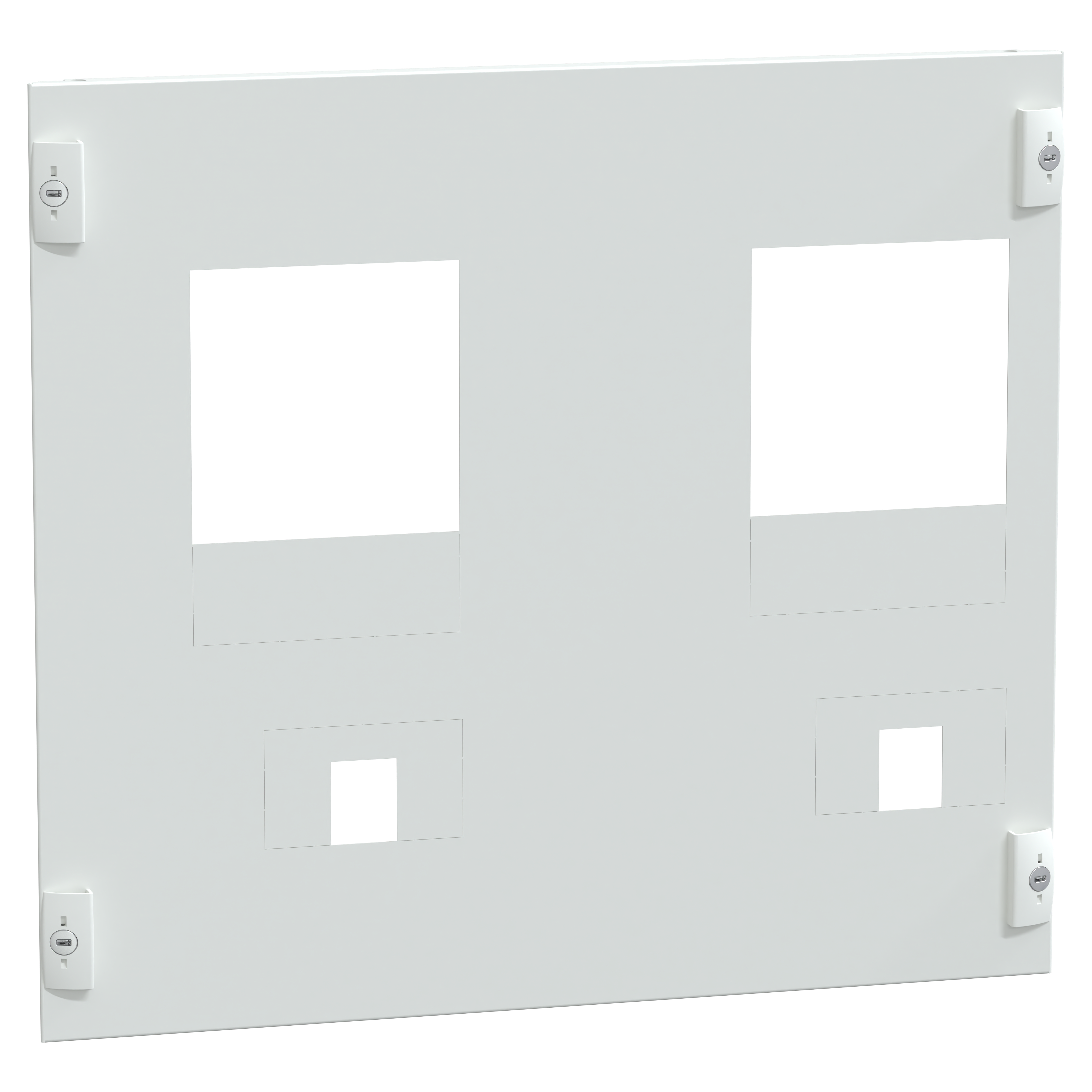 SCHNEIDER ELECTRIC - Struttura, PrismaSeT, Piastra, Piastra front. N°2 NSX400 VIGI V fix dir