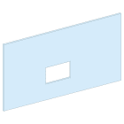 SCHNEIDER ELECTRIC - Struttura, PrismaSeT, Piastra, Piastra frontale NS1600 H fis/dir-rot 4P