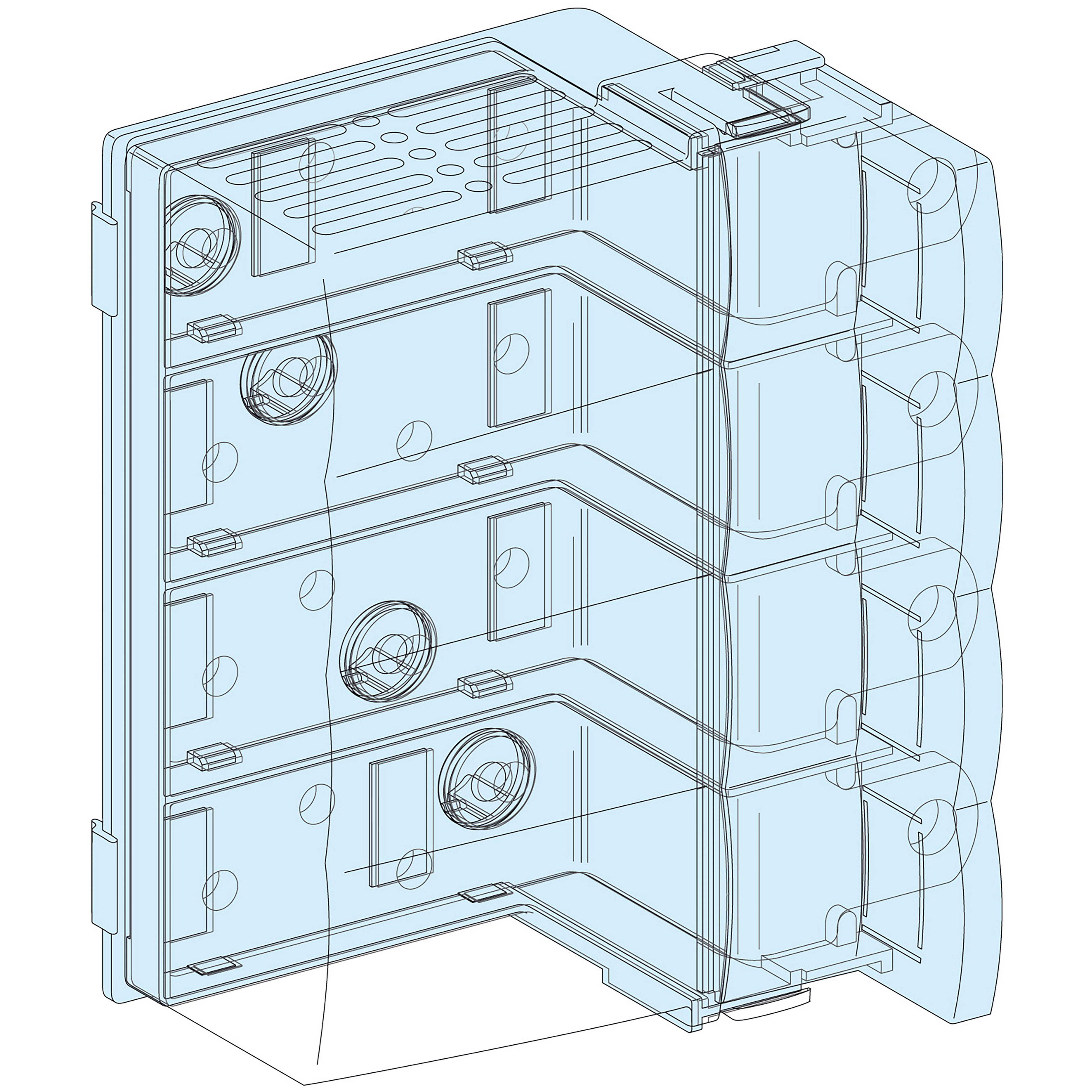 SCHNEIDER ELECTRIC - Collegamenti, Linergy, Linergy, Blocco alim .Powerclip INS-NS250 H