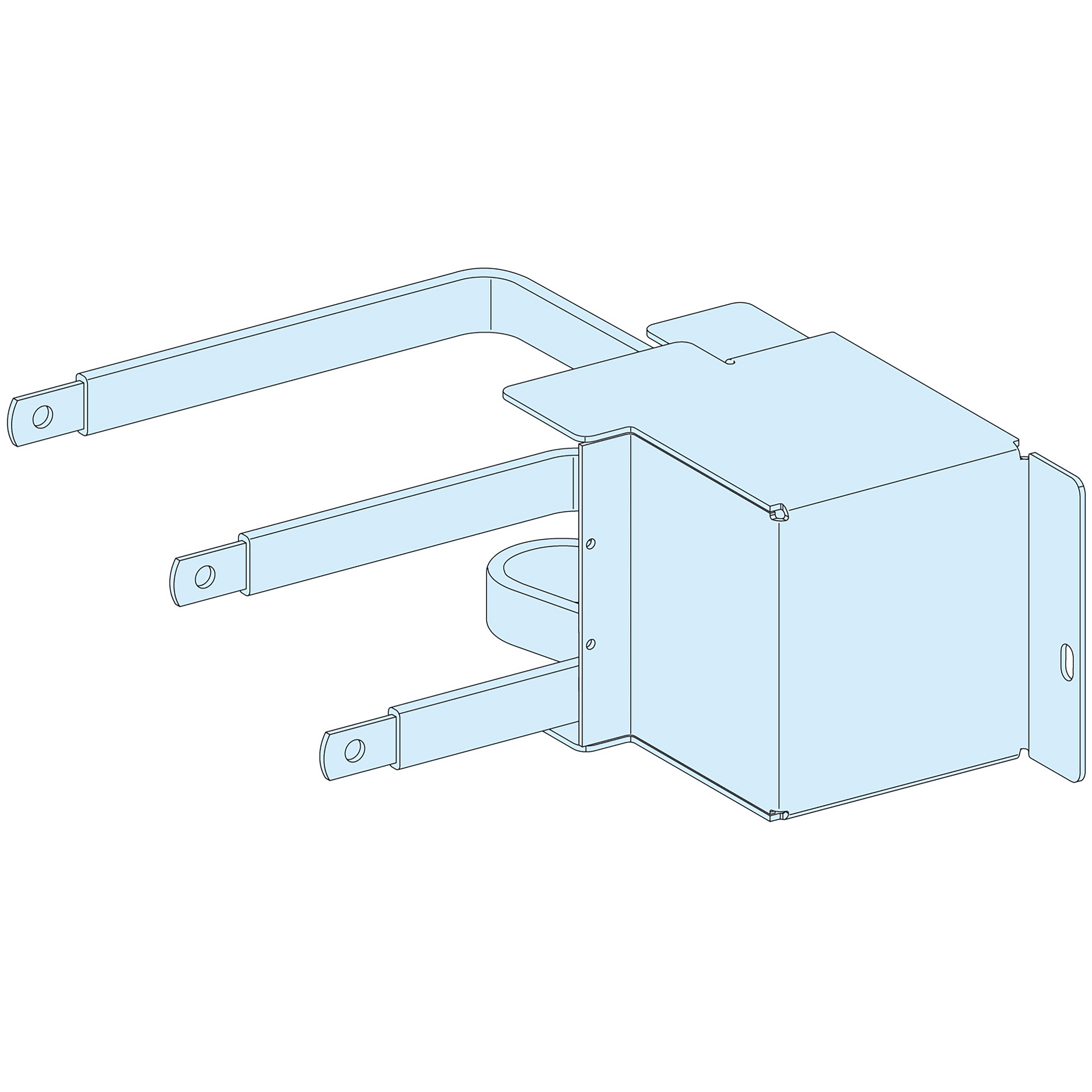 SCHNEIDER ELECTRIC - Collegamenti, Linergy, Linergy, Con. pref. NSX250 plugin HZ 3P
