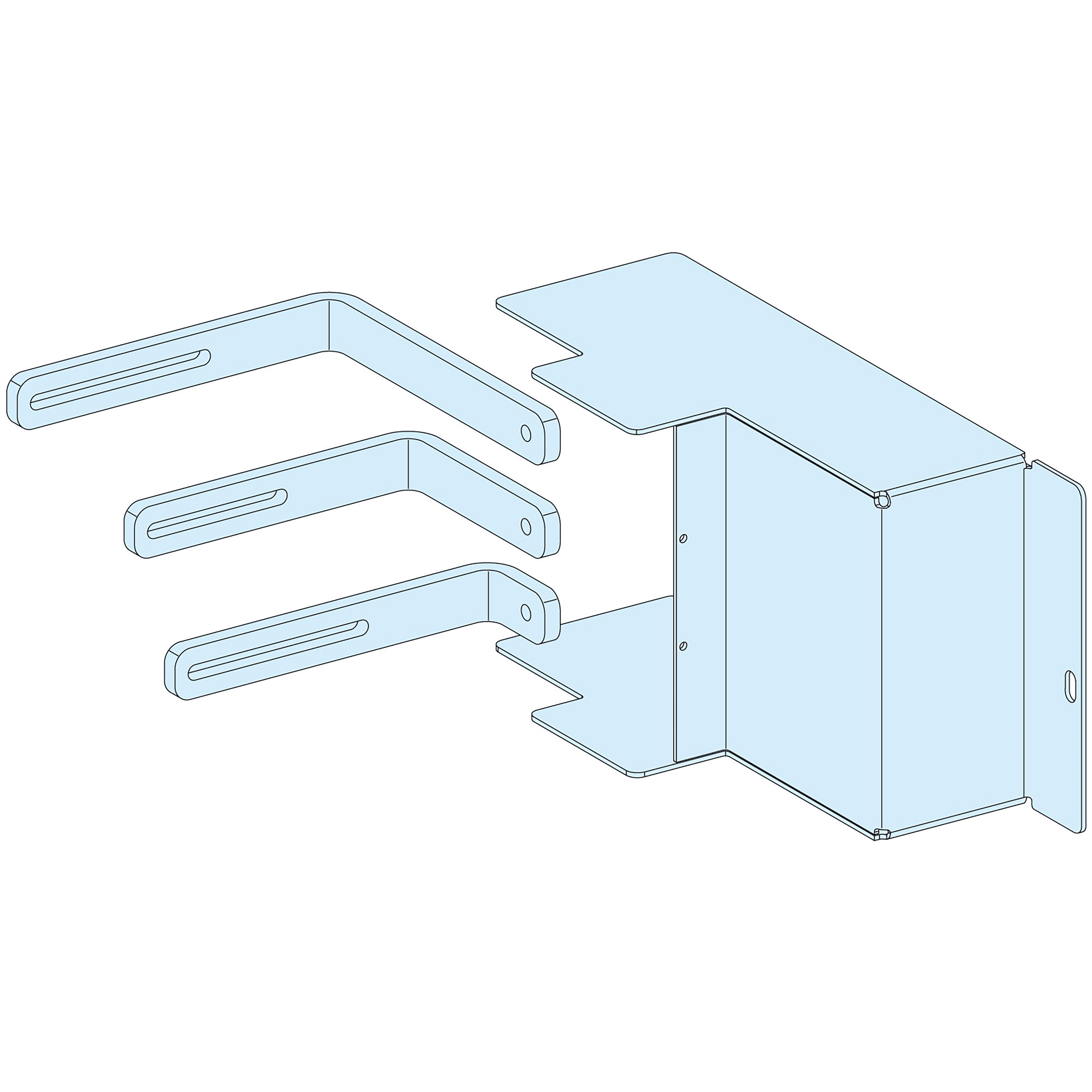 SCHNEIDER ELECTRIC - Collegamenti, Linergy, Linergy, Con. pref. NSX630 plugin HZ 3P