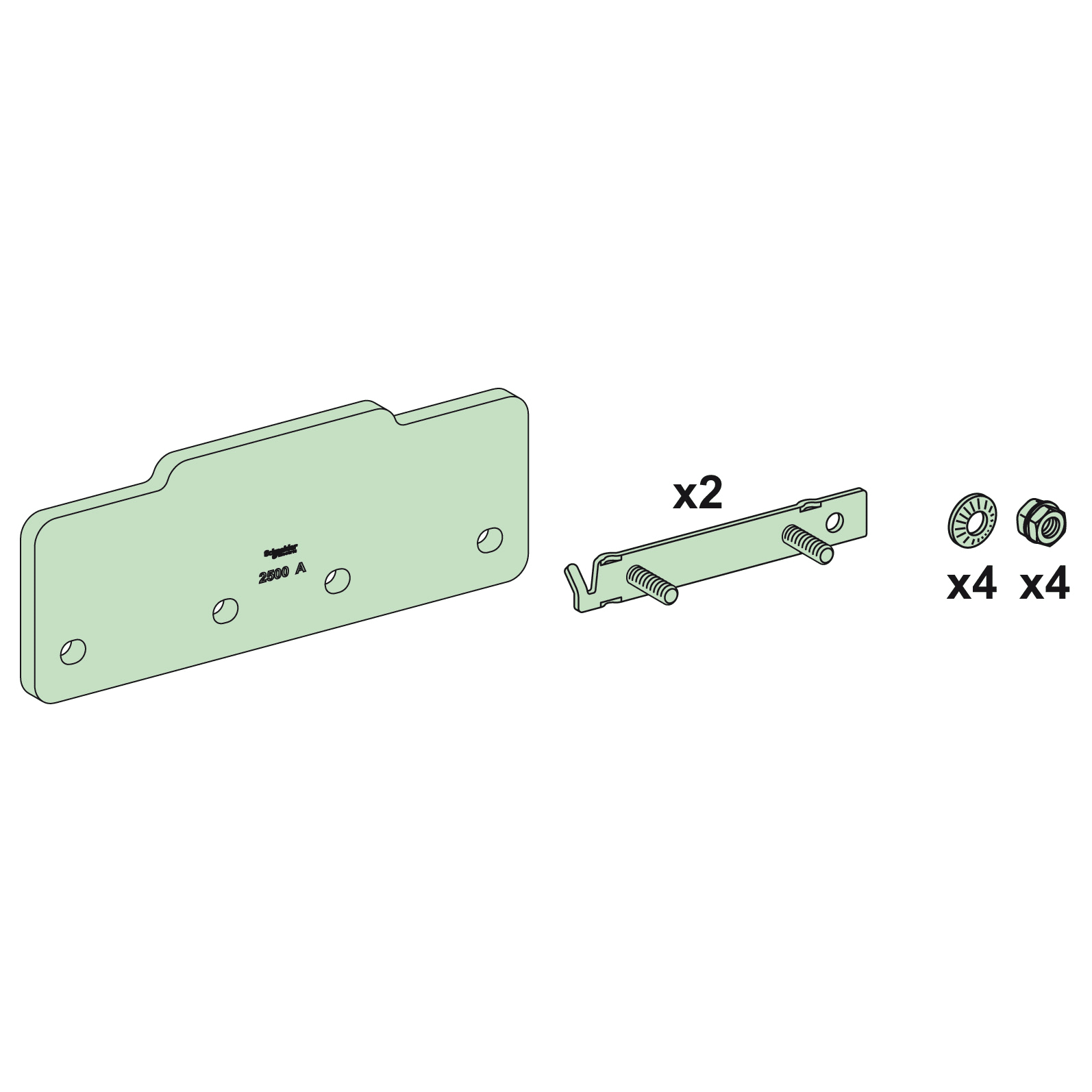 SCHNEIDER ELECTRIC - Collegamenti, Linergy, Linergy, Conn. H/H Linergy 2000/2500A