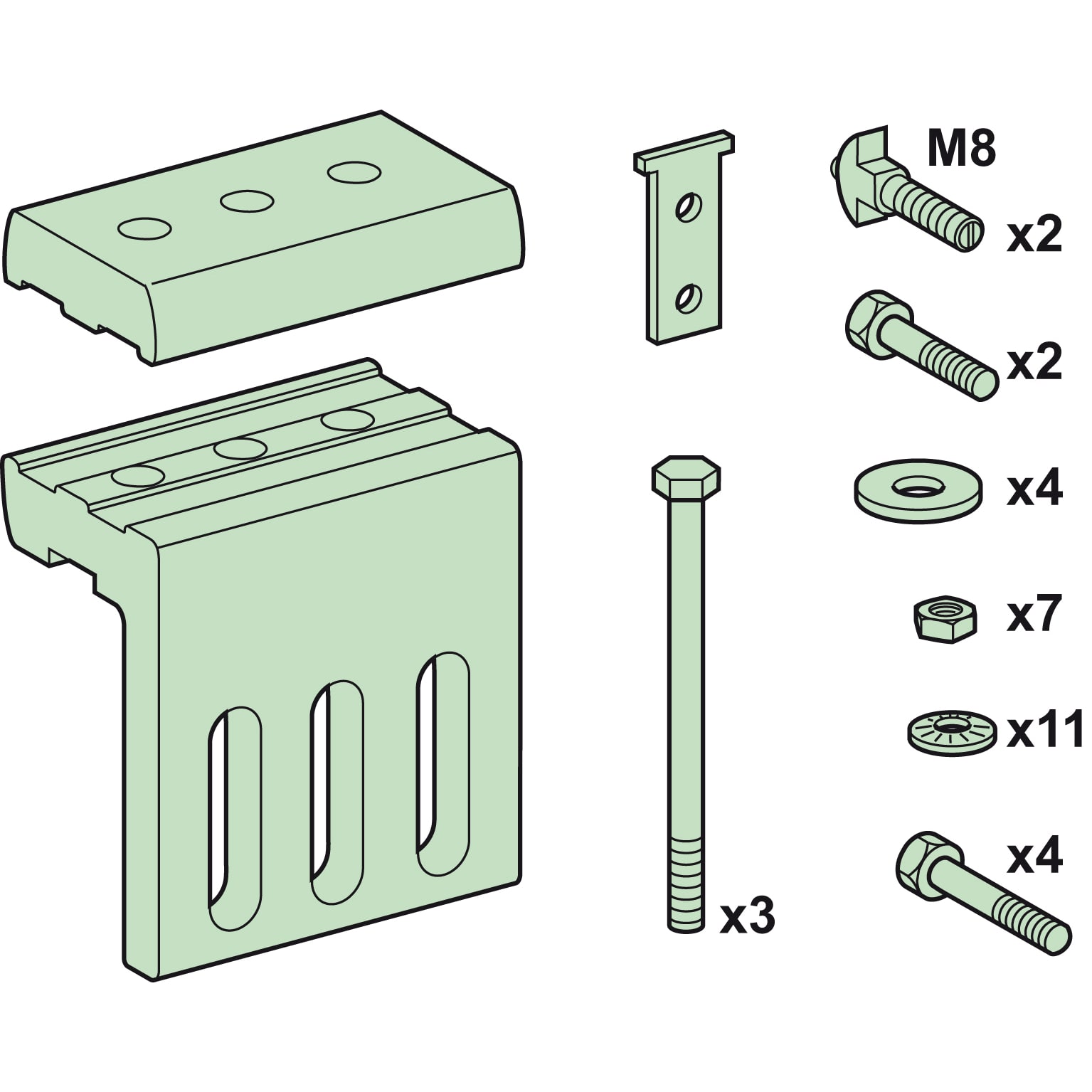 SCHNEIDER ELECTRIC - Collegamento 4000A Barre H 10mm