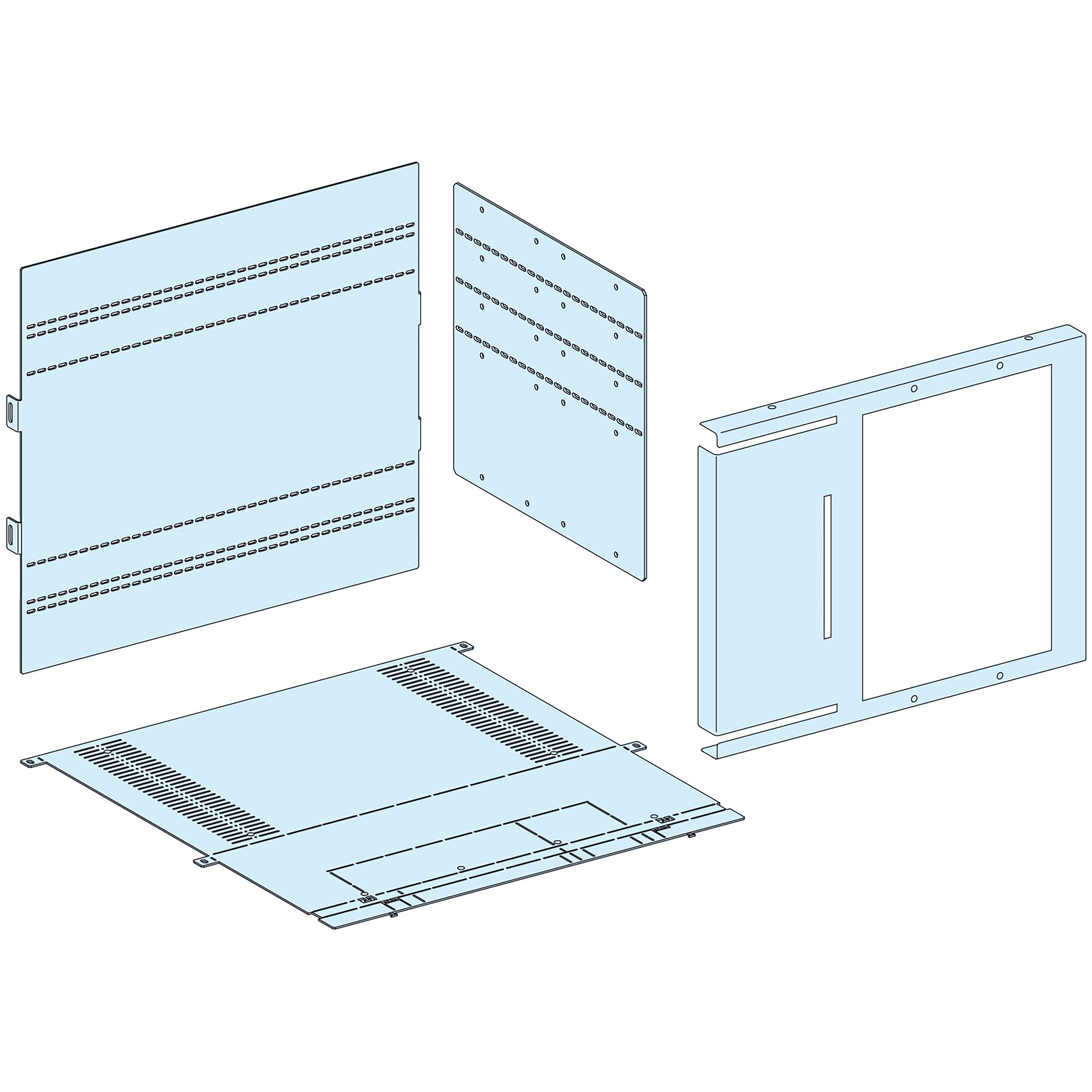 SCHNEIDER ELECTRIC - Struttura, PrismaSeT, Accessori, Segregazione att. post. NS1600 H fisso