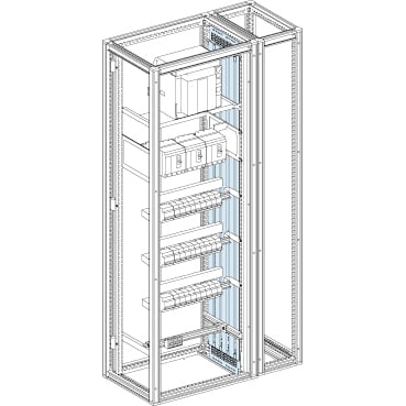 SCHNEIDER ELECTRIC - Segregazione, PrismaSeT 6300, forma 2, segregazione verticale laterale, per armadi D500
