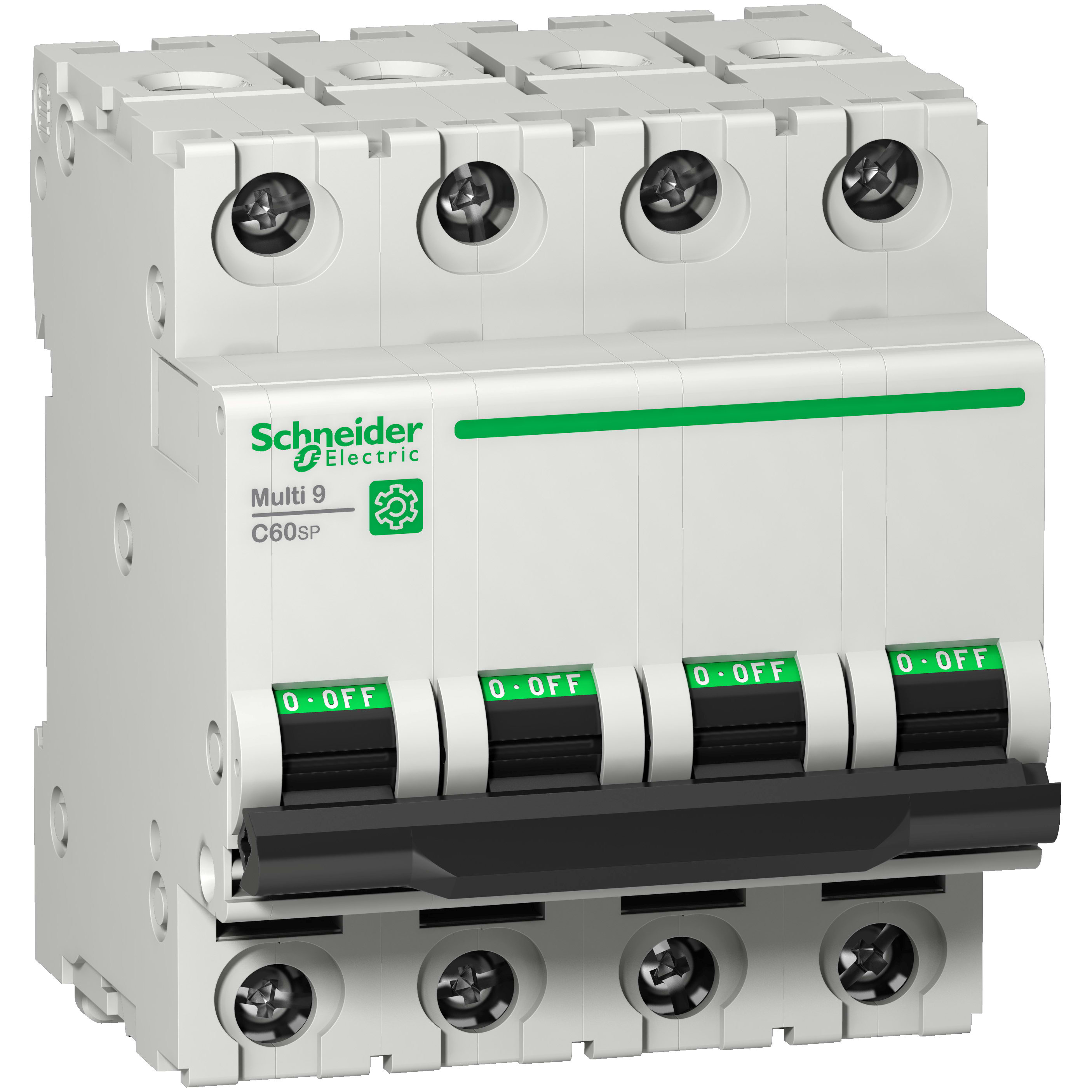 SCHNEIDER ELECTRIC - Interruttore magnetotermico C60SP 4P D 10A 10kA 480Y/277V UL1077