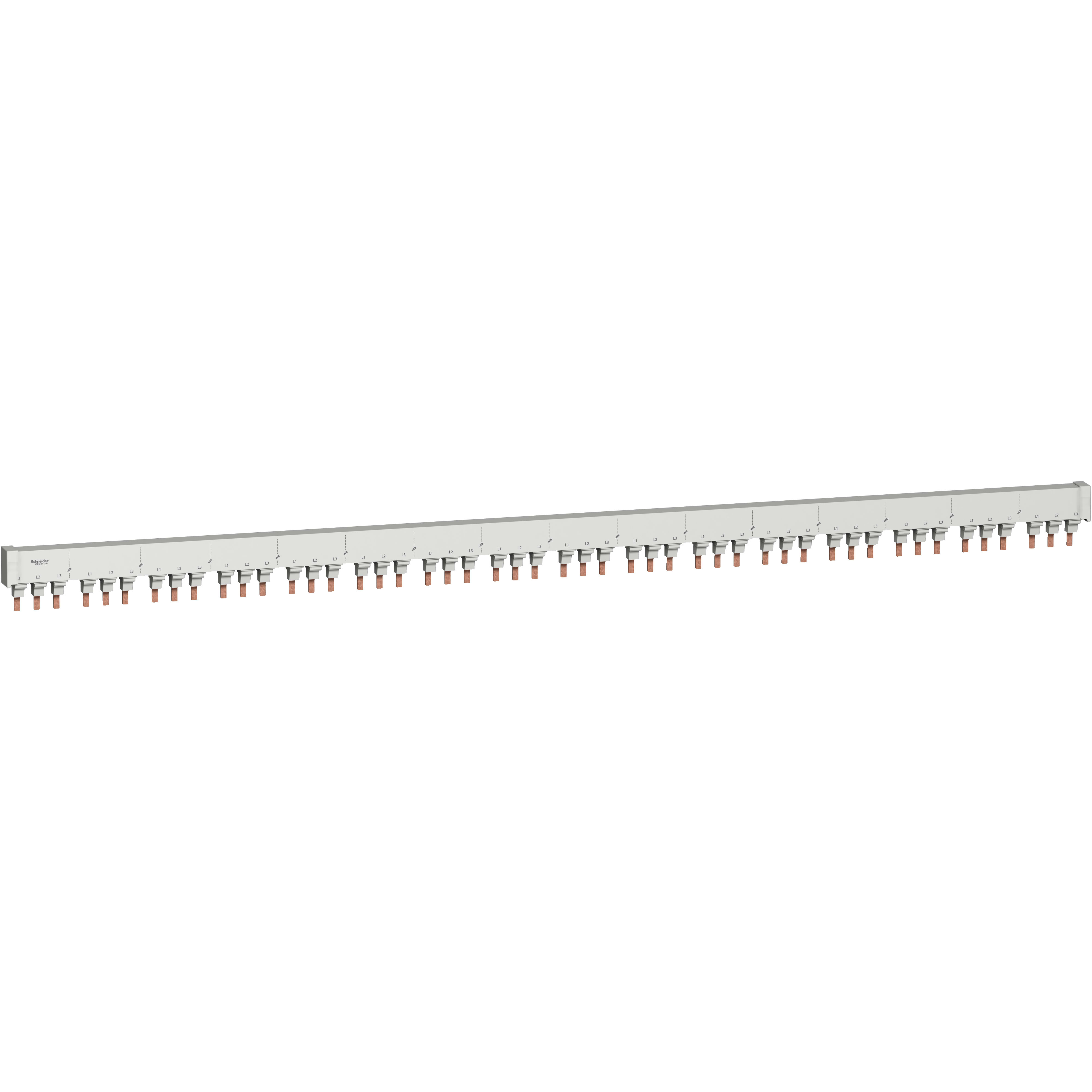 SCHNEIDER ELECTRIC - Multi 9 - comb busbar - 3L with Aux - 18 mm pitch - 48 modules - 80A
