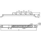 SCHNEIDER ELECTRIC - Supporto di base per barra verticale 600 mm