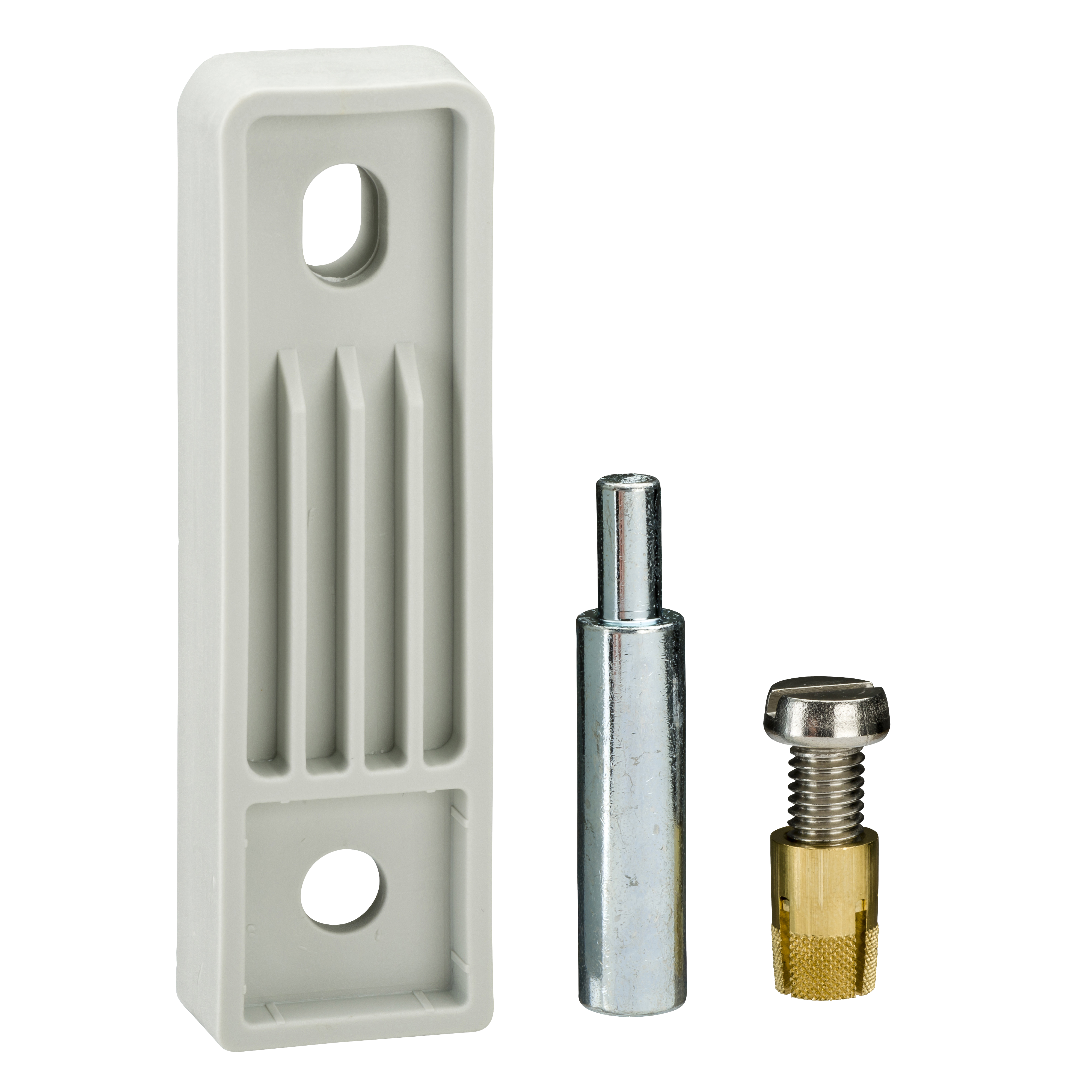 SCHNEIDER ELECTRIC - 4 staffe in materiale isolante per fissaggio a parete RAL 7035