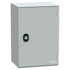 SCHNEIDER ELECTRIC - Cassetta in ABS + PC montata a parete, PanelSeT PLM, porta piena, con piastra in bakelite, 310x215x160 mm, IP66, IK10, RAL 7035