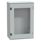 SCHNEIDER ELECTRIC - Cassetta in poliestere montata a parete, PanelSeT PLM, porta trasparente, 647x436x250mm, IP66, IK08, RAL 7035