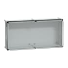 SCHNEIDER ELECTRIC - Cassetta PLS, retro in poliestere, coperchio trasparente per PC IP65 36x72x23 cm