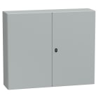 SCHNEIDER ELECTRIC - Cassetta in acciaio montata a parete, PanelSeT S3D, porta piena senza piastra 1000x1200x300, IP55, IK10