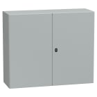 SCHNEIDER ELECTRIC - Cassetta in acciaio montata a parete, PanelSeT S3D,  porta piena e piastra di montaggio 1000x1200x400, IP55, IK10