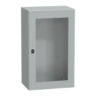 SCHNEIDER ELECTRIC - Cassetta in acciaio montata a parete, PanelSeT S3D, porta trasparente, senza piastra di montaggio, 1000x600x400mm, IP66, IK08