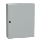 SCHNEIDER ELECTRIC - Cassetta in acciaio montata a parete, PanelSeT S3D, porta piena, senza piastra di montaggio, 1000x800x250mm, IP66, IK10