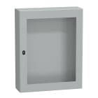 SCHNEIDER ELECTRIC - Cassetta in acciaio montata a parete, PanelSeT S3D, porta trasparente, senza piastra di montaggio, 1000x800x250mm, IP66, IK08