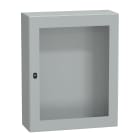 SCHNEIDER ELECTRIC - Cassetta in acciaio montata a parete, PanelSeT S3D, porta trasparente, senza piastra di montaggio, 1000x800x300 mm, IP66, IK08