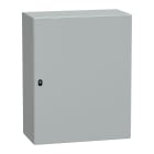 SCHNEIDER ELECTRIC - Cassetta in acciaio montata a parete, PanelSeT S3D, porta piena, con piastra di montaggio, 1000x800x400mm, IP66, IK10