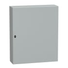 SCHNEIDER ELECTRIC - Cassetta in acciaio montata a parete, PanelSeT S3D, porta piena, con piastra di montaggio, 1200x1000x300mm, IP66, IK10