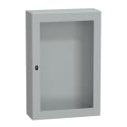 SCHNEIDER ELECTRIC - Cassetta in acciaio montata a parete, PanelSeT S3D, porta trasparente, senza piastra di montaggio, 1200x800x300 mm, IP66, IK08