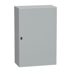 SCHNEIDER ELECTRIC - Cassetta in acciaio montata a parete, PanelSeT S3D, porta piena, senza piastra di montaggio, 1200x800x400mm, IP66, IK10
