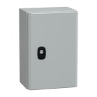 SCHNEIDER ELECTRIC - Cassetta in acciaio montata a parete, PanelSeT S3D, porta piena, con piastra di montaggio, 300x200x150 mm, IP66, IK10
