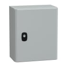 SCHNEIDER ELECTRIC - Cassetta in acciaio montata a parete, PanelSeT S3D, porta piena, con piastra di montaggio, 300x250x150 mm, IP66, IK10