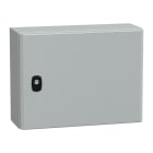 SCHNEIDER ELECTRIC - Cassetta in acciaio montata a parete, PanelSeT S3D, porta piena, senza piastra di montaggio, 300x400x150 mm, IP66, IK10