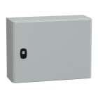 SCHNEIDER ELECTRIC - Cassetta in acciaio montata a parete, PanelSeT S3D, porta piena, con piastra di montaggio, 300x400x150 mm, IP66, IK10